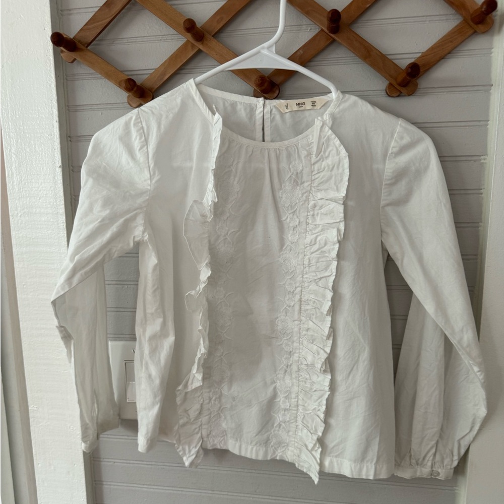 Mango embroidered top